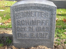 Henrietta S. <I>Haedicke</I> Schimpff 