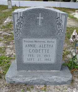 Annie Aletha <I>Anderson</I> Godette 