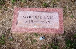 Allie Mae <I>Causey</I> Lane 