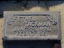 Ethel <I>Brown</I> Tackman 