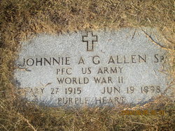 PFC Johnnie A G Allen Sr.
