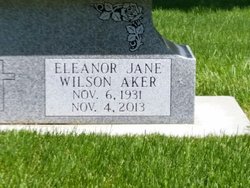 Eleanor Jane <I>Wilson</I> Aker 