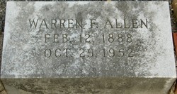 Warren F Allen 