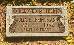 Julia Loretta <I>Diggins</I> Springmann 