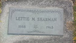 Lettie M <I>Isenberg</I> Sharman 