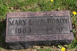 Mary Lucy <I>Huston</I> Brady 