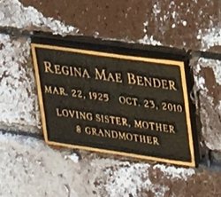 Regina Mae <I>Burke</I> Bender 