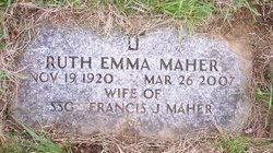 Ruth Emma <I>Brennen</I> Maher 