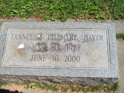 Frances Miller <I>Suttlemyre</I> Shaver 