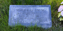 Myrtle S. <I>Dickinson</I> Adams 