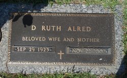 D. Ruth <I>Morris</I> Alred 
