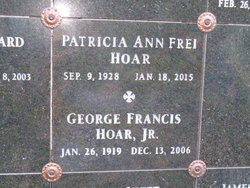 Patricia Ann “Pat” <I>Frei</I> Hoar 