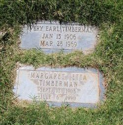 Margaret Etta <I>Cartwright</I> Timberman 