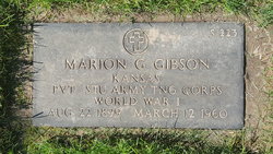 PVT Marion Glenn Gibson 