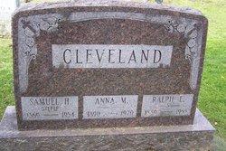 Anna M <I>Steele</I> Cleveland 
