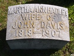 Martha Ann <I>Hadley</I> Davis 