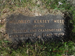 Mildred Belle <I>Kersey</I> Weed 