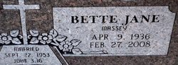 Bette Jane <I>Massey</I> Beck 