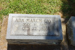 Ada Bell <I>March</I> Cave 