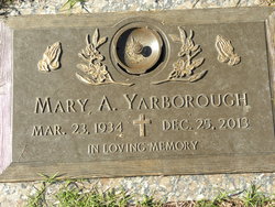 Mary Anne <I>Hill</I> Yarborough 