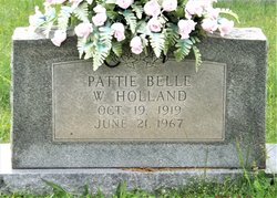 Pattie Belle <I>Wilhite</I> Holland 