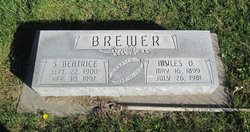 Sarah Beatrice “Bee” <I>Butler</I> Brewer 