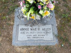 Annie Mae <I>Harris</I> Allen 