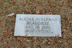 Bertha Lee <I>Ackerman</I> Beaudrot 