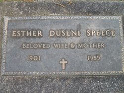 Esther Duseni <I>Dahl</I> Speece 