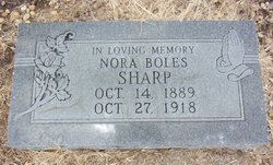 Nora Westley <I>Boles</I> Sharp 
