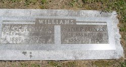 Sadie F. <I>Bridges</I> Williams 