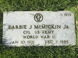 Earbie J McMickin Jr.