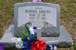 Bertha <I>Gore</I> Adkins 