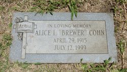 Alice L <I>Brewer</I> Cohn 