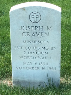 Joseph M Craven 