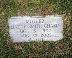 Mattie Mae <I>Smith</I> Chafin 