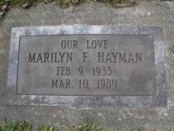 Marilyn F Hayman 