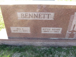 Catherine “Kitty” <I>Henry</I> Bennett 