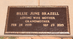 Billie June <I>Burkett</I> Brazell 