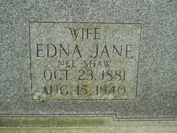 Edna Jane <I>Shaw</I> Johnson 