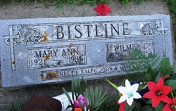 Mary Ann <I>Hanson</I> Bistline 