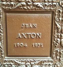 Agnes Jean “Jean” <I>Ribble</I> Axton 