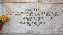 Marjorie M <I>Martin</I> Ihler 