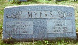 Mary Ann <I>Evans</I> Myers 