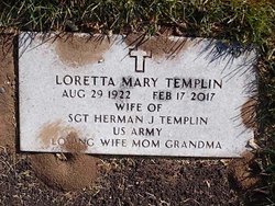 Loretta Mary <I>Witthus</I> Templin 