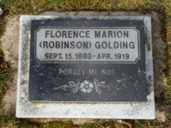 Florence Marion <I>Robinson</I> Golding 