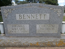 Christine Louise <I>Dietrich</I> Bennett 