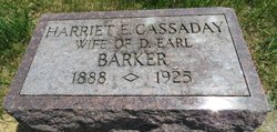 Harriet Elizabeth <I>Cassaday</I> Barker 