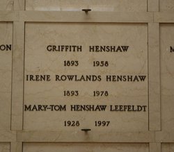 Irene <I>Rowlands</I> Henshaw 