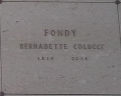 Benedetta “Bertha” <I>Colucci</I> Fondy 